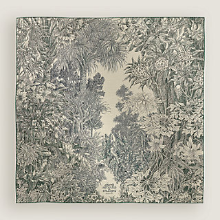 カレジェアン カシミヤシルク 《パレルモの植物園にて》 - グリーン